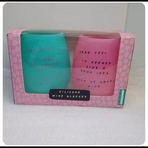 Silicone wine glasses